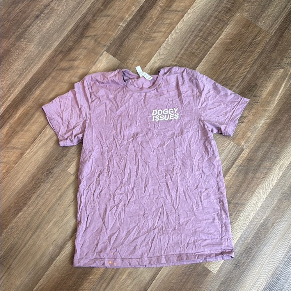 Pink Short Sleeve Tee Casual Shirt